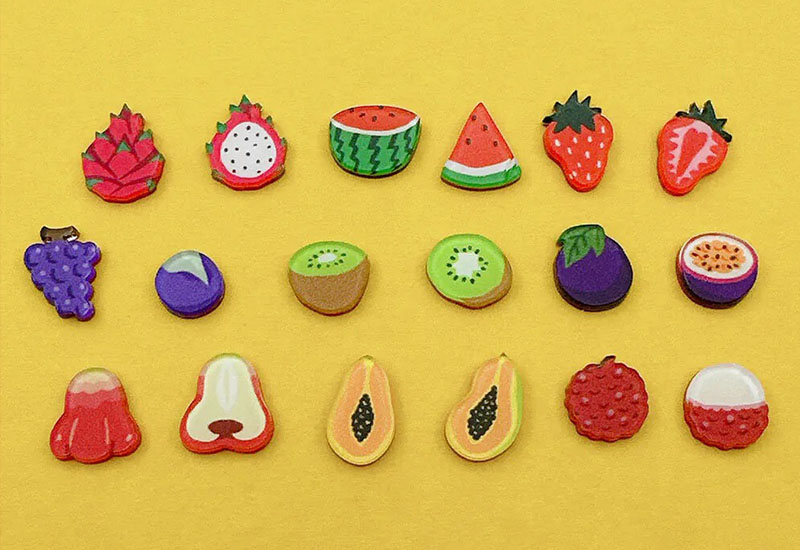 水果禮盒系列 耳環耳夾別針(多款可選)