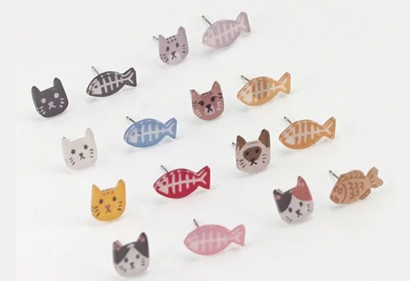 貓貓耳環耳夾別針(多款可選)