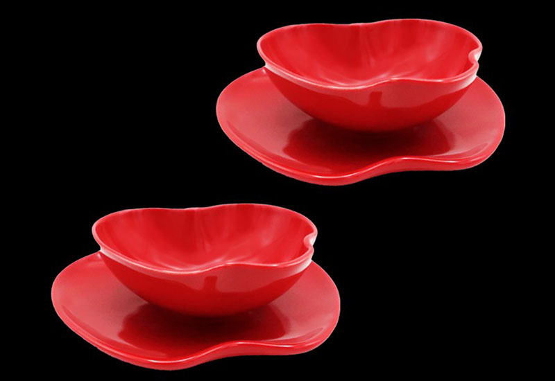 A02-蘋蘋安安碗盤禮盒(二碗二盤)