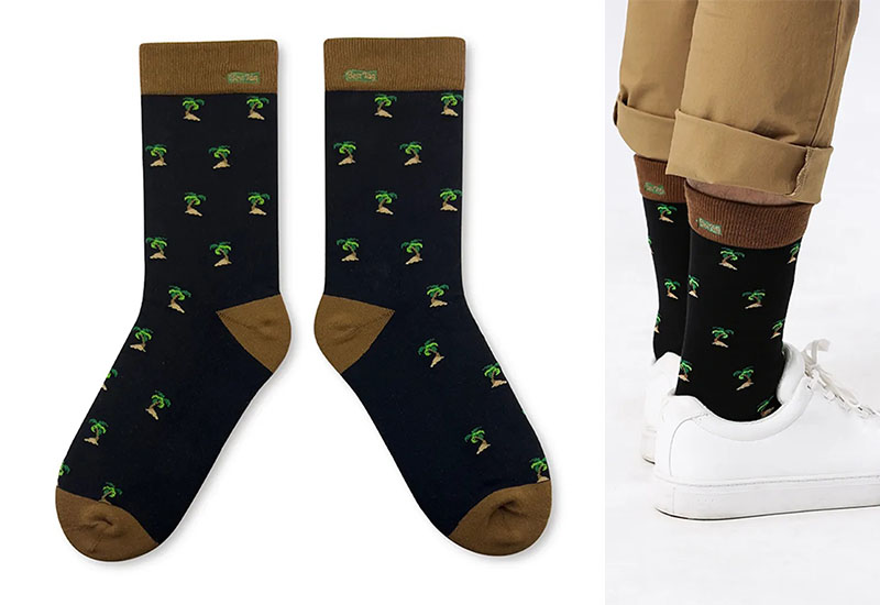 棕櫚樹 厚襪款(2種尺寸) 