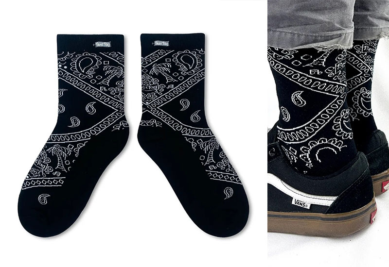 變形蟲-黑 厚襪款(2種尺寸) 