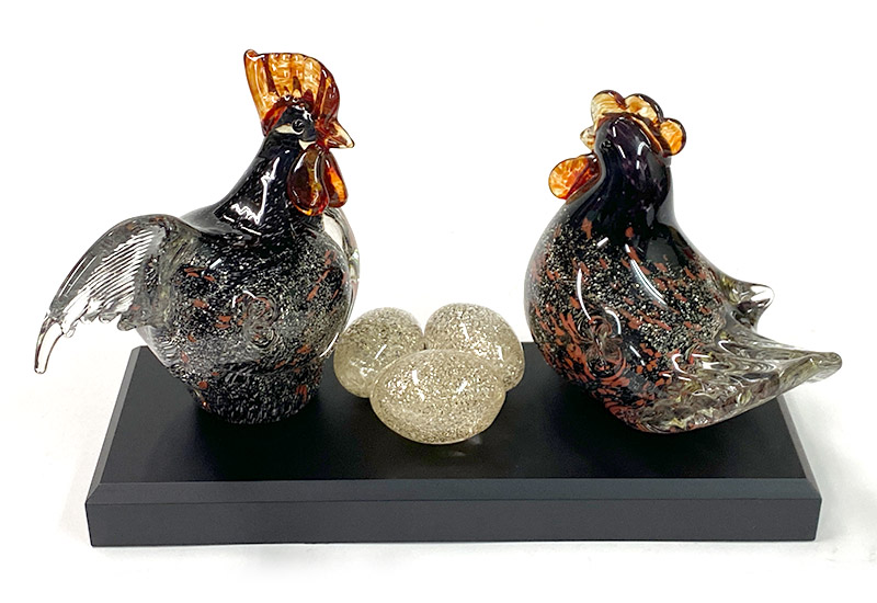 公母雞組+蛋(黑紅組)