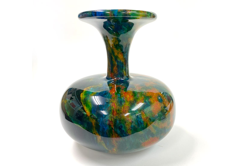 8.5x9七彩玉石花瓶