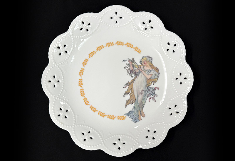 Mucha 慕夏系列 歐式圓盤(大)-四季