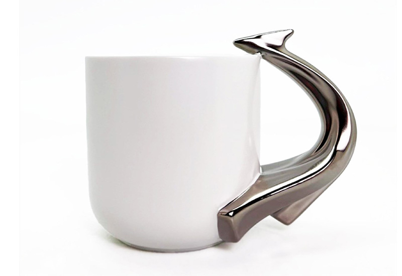 楊英風 鳳凰來儀造型馬克杯(銀) 