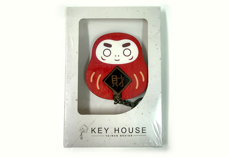 Key House財神達摩 鎖圈鑰匙圈