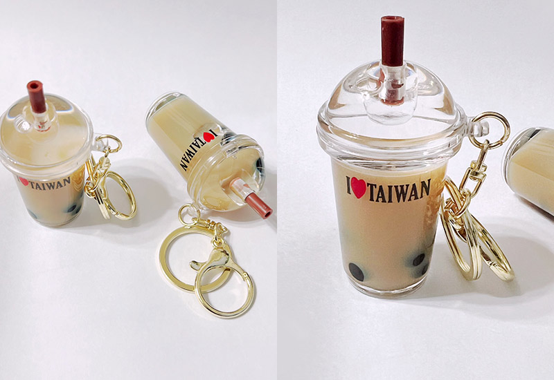 珍珠奶茶鑰匙圈(液體)