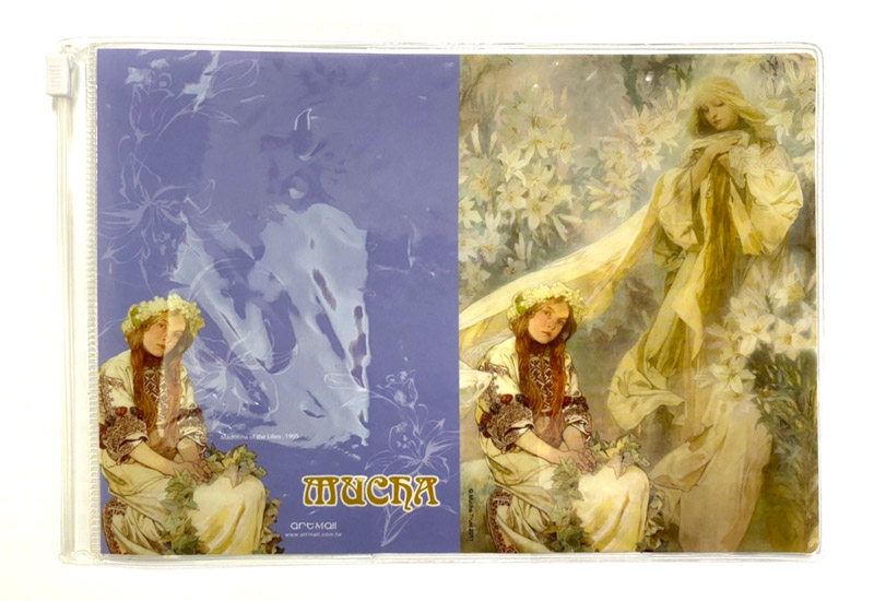 Mucha 慕夏系列 護照套-百合聖母 慕夏護照套