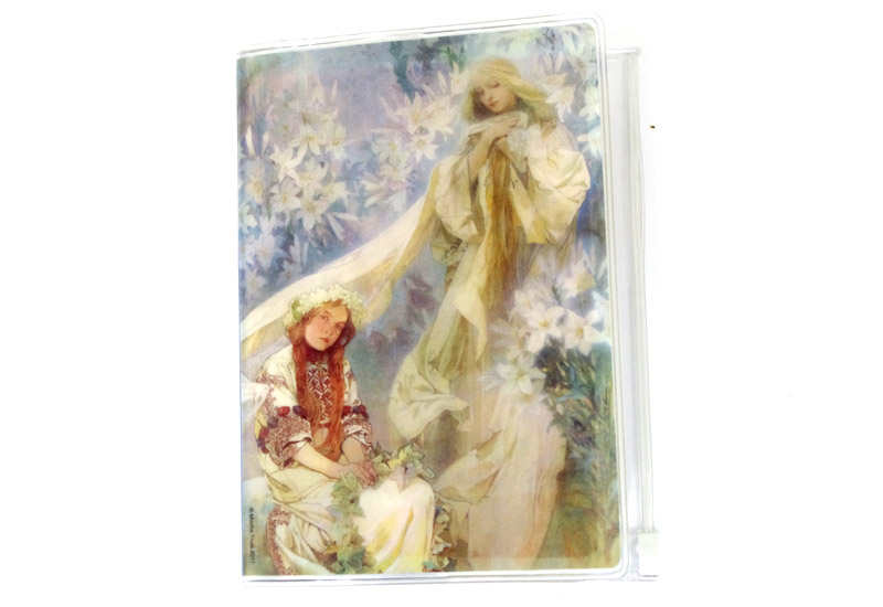 Mucha 慕夏系列 護照套-百合聖母 慕夏護照套