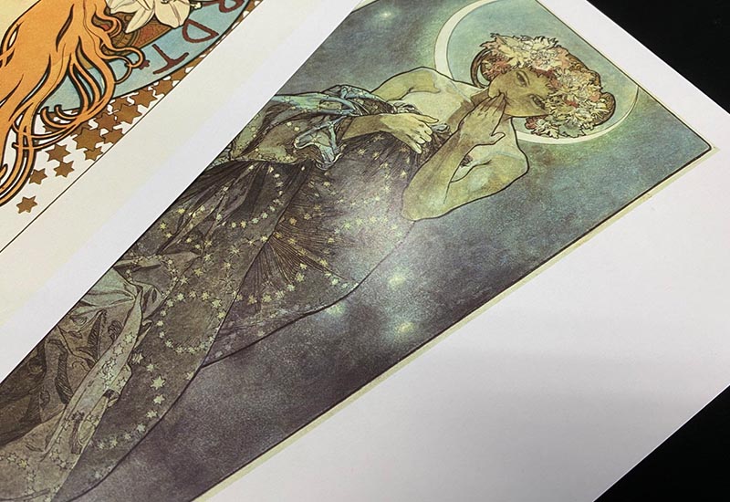 Mucha 慕夏系列 A4海報-星月系列-月光習作 慕夏大海報 The Moon and the Stars: study for
