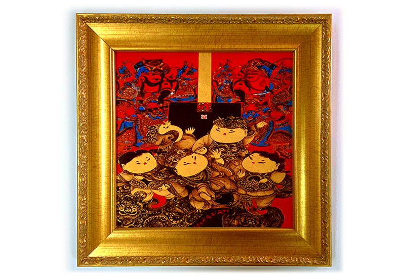 傑作陶 D05全家福門神（精裝版）