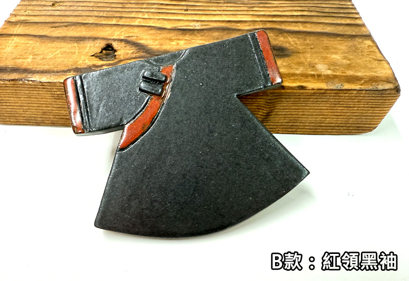 懷舊台灣 客家服飾杯墊-B款(紅領黑袖)