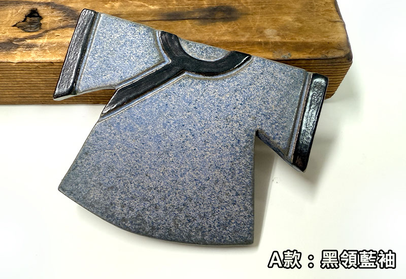 懷舊台灣 客家服飾杯墊-A款(黑領藍袖)