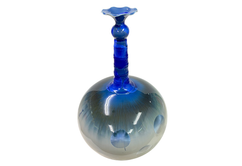 彭文雄 絕版結晶釉荷口梅瓶