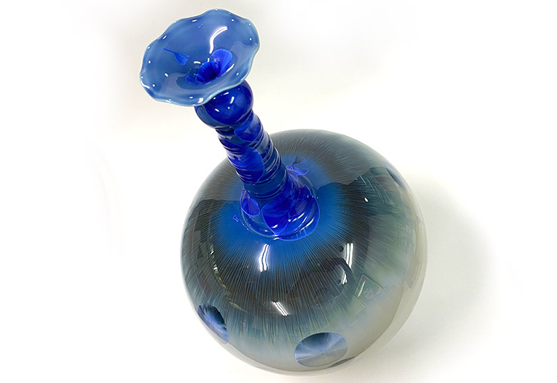 彭文雄 絕版結晶釉荷口梅瓶