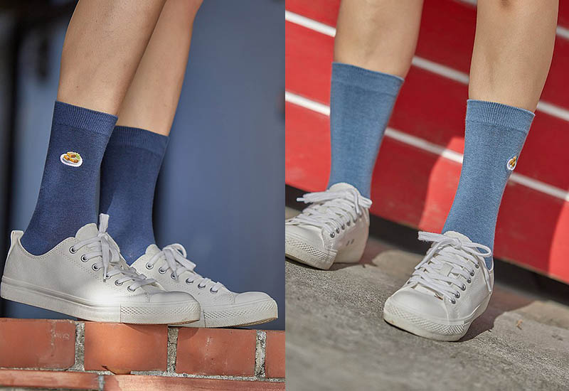 木森好襪 台灣美食襪-臭豆腐 (3色) 刺繡款 微笑台灣MIT認證 台灣小吃襪子