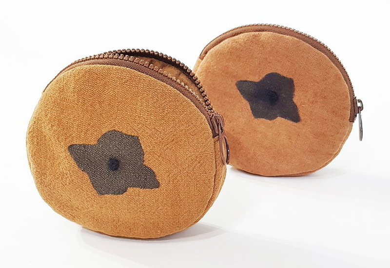 新埔柿染坊KirKir 好柿零錢包 柿染工藝 台灣布染 bag