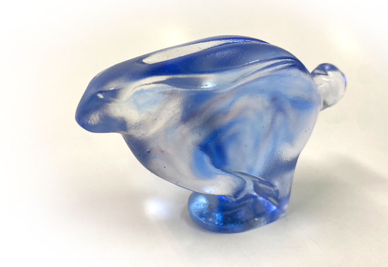 林一雄琉璃小兔-藍 琉璃兔子