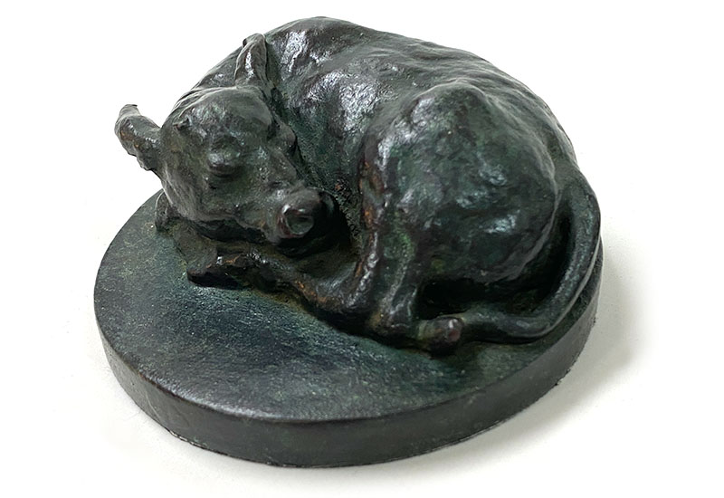 呦呦 楊英風 稚子之夢(銅)小 文鎮 台灣雕塑藝術 銅雕 sculpture