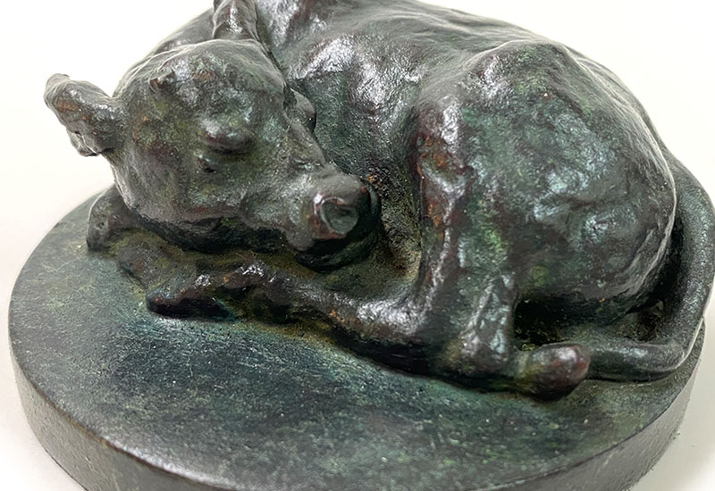 呦呦 楊英風 稚子之夢(銅)小 文鎮 台灣雕塑藝術 銅雕 sculpture