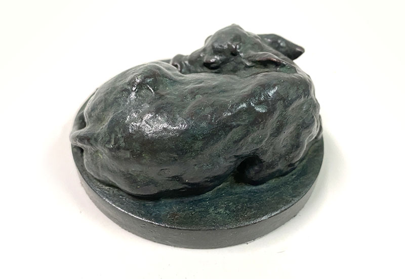 呦呦 楊英風 稚子之夢(銅)小 文鎮 台灣雕塑藝術 銅雕 sculpture