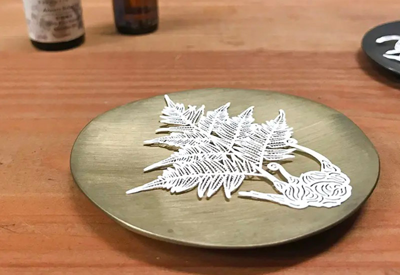 蕨類標本紙雕-臺灣金狗毛蕨