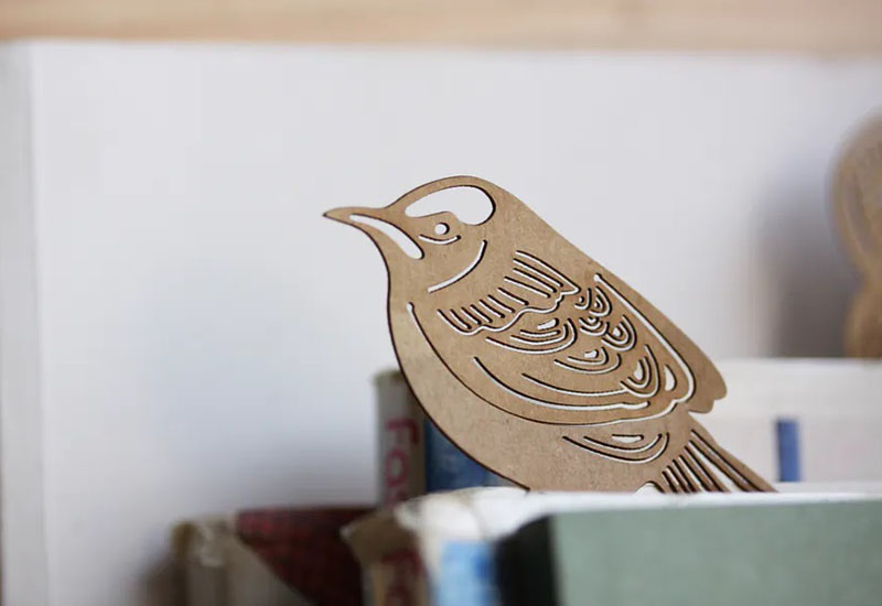 麥麥動物園-烏頭翁 紙雕書籤