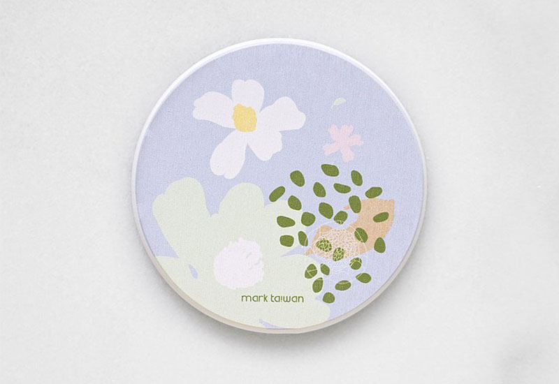 大視 山茶花杯墊 恆春山茶花 Taiwan Hengchun Camellia coaster