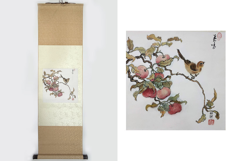 林閒藝術 春鳴 捲抽掛畫