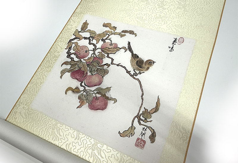 林閒藝術 春鳴 捲抽掛畫