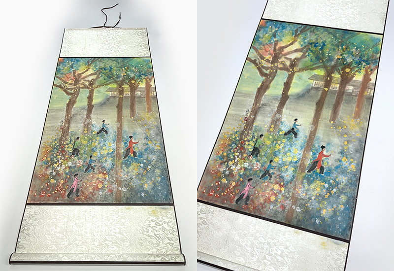 林閒藝術 喚醒晨曦 捲抽掛畫