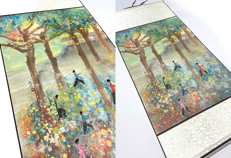 林閒藝術 喚醒晨曦 捲抽掛畫