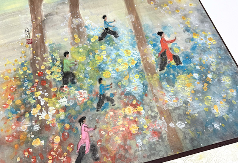 林閒藝術 喚醒晨曦 捲抽掛畫