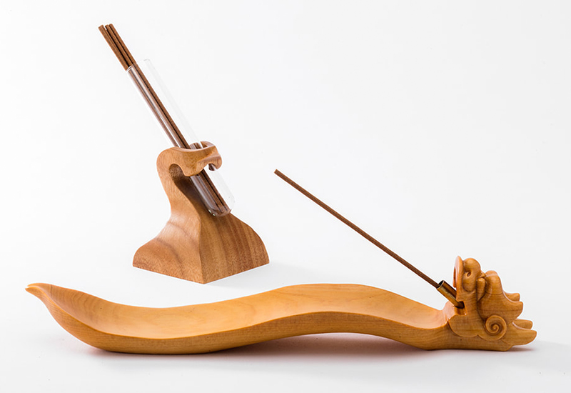 陳柏融 雕龍畔茶系列-香器 點香盤 台灣木雕 木工藝 居家擺飾